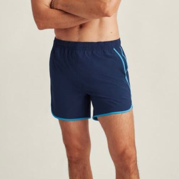 NEW Bonobos Stargazer Curved Hem 7 Inch Inseam Blue Swim Trunks XLARGE - Picture 10 of 10